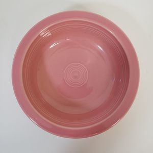 Vtg Fiestaware HLC Rose Pink Serving Bowl 8 1/4" Round Fiesta 1 Quart Vegetable